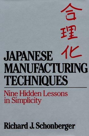 Japanese Manufacturing Techniques. Nine Hidden Lessons in Simplicity