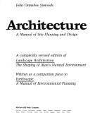 Lanscape architecture : A manual of site planning and design