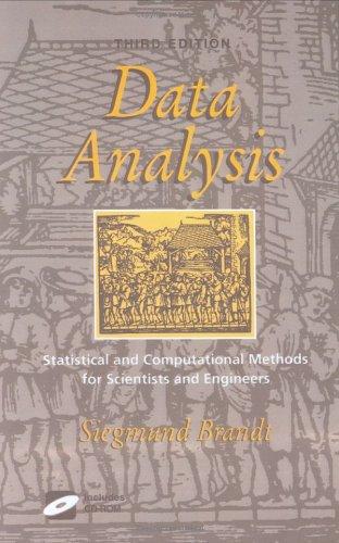 Statistical and Computational Methods in Data Analysis