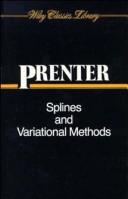 Splines and variational methods