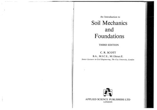 An Introduction to Soil Mechanics and Foundations