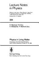 Physics in living matter