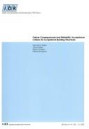 Failure Conseguences and Reliability Acceptance Criteria for Exceptional Building Structures