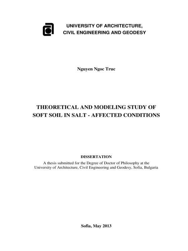 Theoretical and Modeling Study of Soft in Salt-affected Conditions