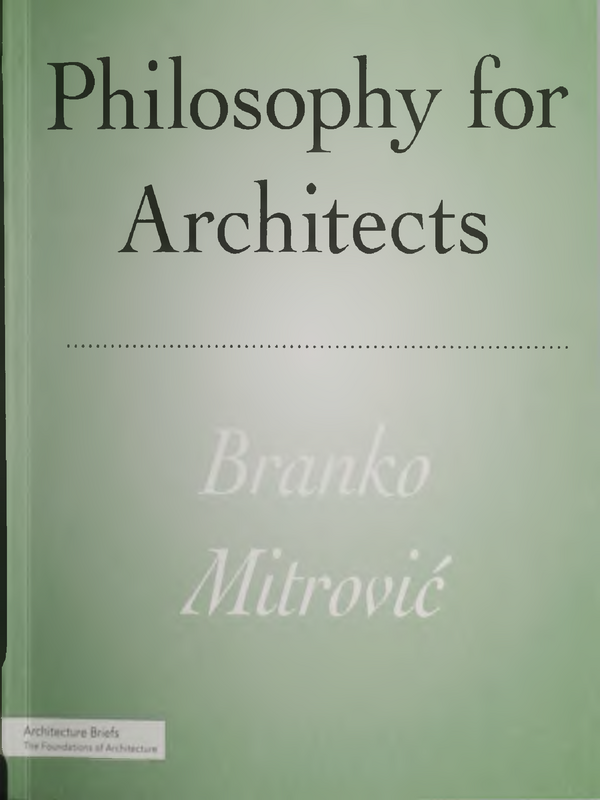 Philosophy for Architects