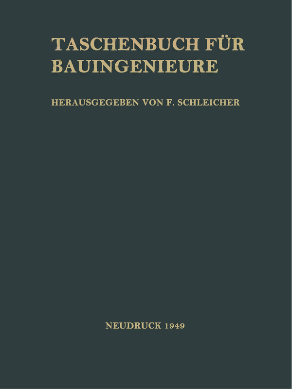 Taschenbuch fuer Bauingenieure