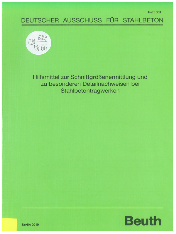 Hilfsmittel zur Schnittgroessenermittlung und zu besonderen Detailnachweisen bei Stahlbetontragwerken