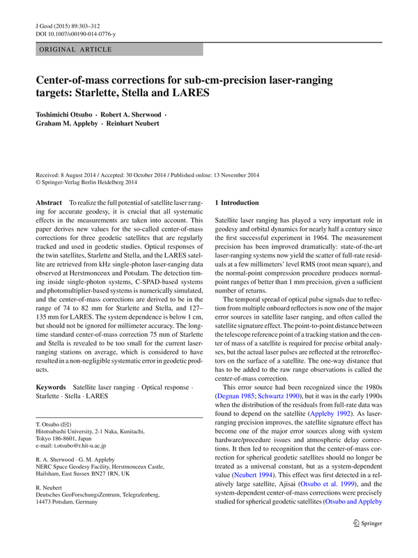 Center-of-mass corrections for sub-cm-precision laser-ranging targets: Starlette, Stella and LARES