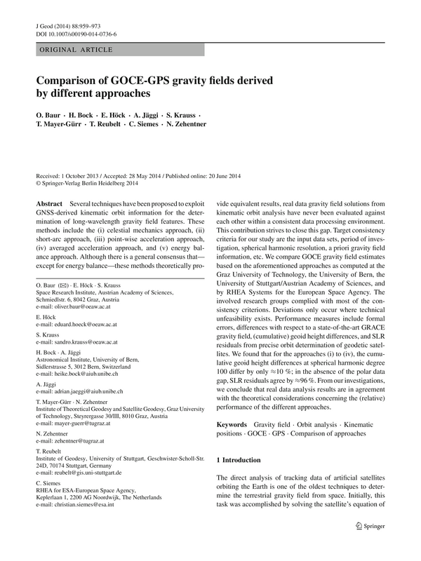 Comparison of GOCE-GPS gravity fields derived by different approaches