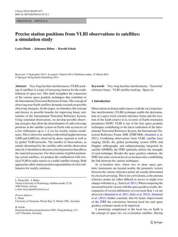 Precise station positions from VLBI observations to satellites: a simulation study