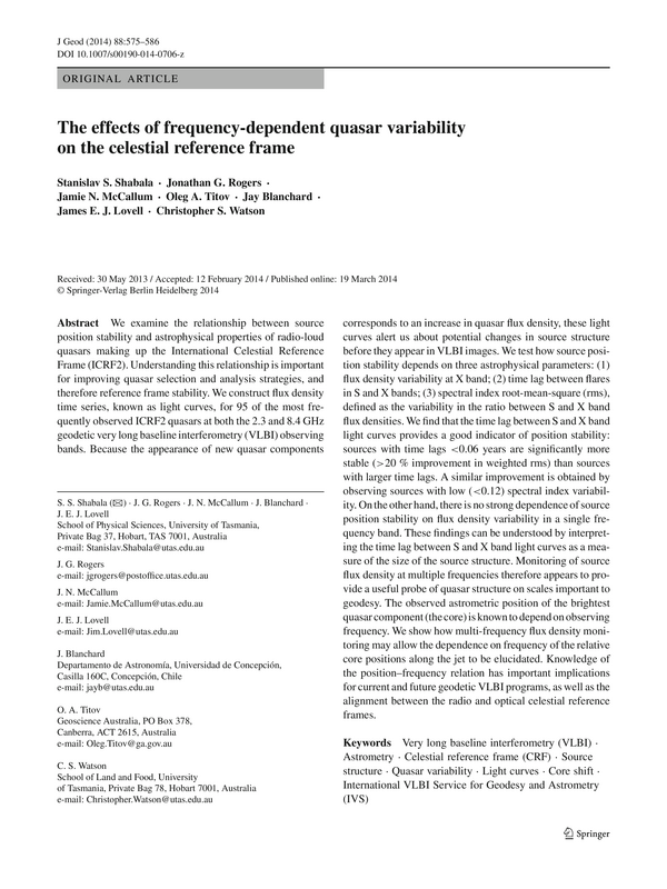 The effects of frequency-dependent quasar variability on the celestial reference frame