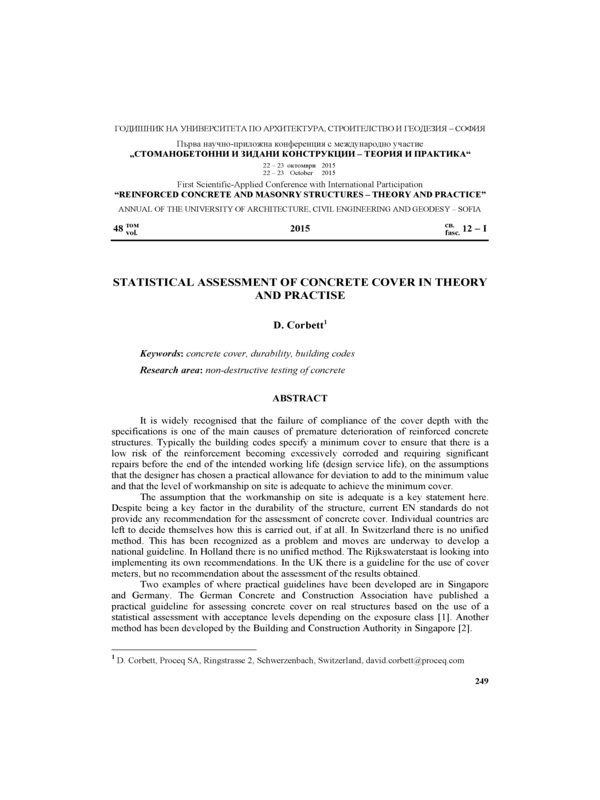 Statistical Assessment of Concrete Cover in Theory and Practise